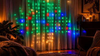 Kurtyna LED Pixel – Świąteczne Animacje do Domu i Ogrodu